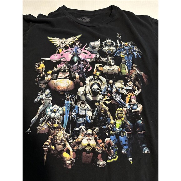 Blizzard shirt mens size M Jinx Overwatch Characters Black T-Shirt Mens (hole) - Picture 2 of 7
